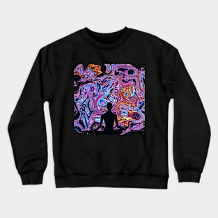 The Meditator - Phychedelic Design 1 Crewneck Sweatshirt